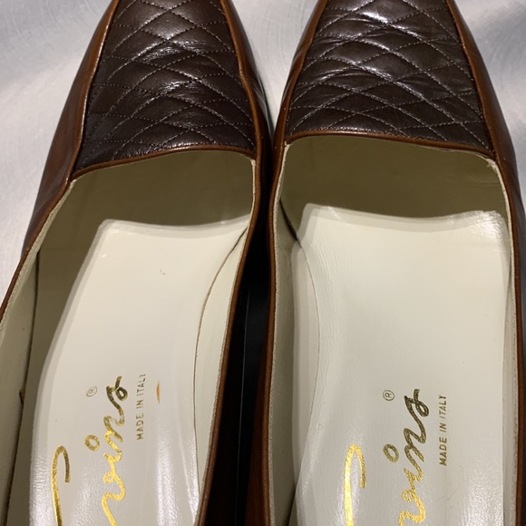 David Evins Brown Two Tone Quilted Loafer Size 9 AAA - Picture 4 of 14